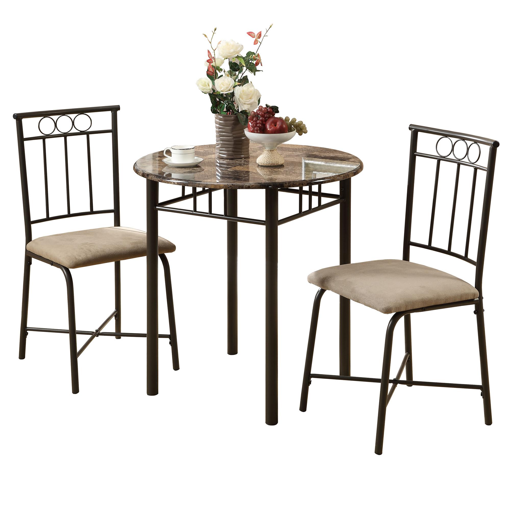 3 piece best sale espresso dining set